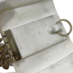 Chanel 4 Key Case White Quilted Leather Key Holder — view 7
