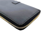 Saint Laurent Zip Around Wallet Black Cassandra Cfp — view 4