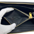 Saint Laurent Zip Around Wallet Black Cassandra Cfp — view 3