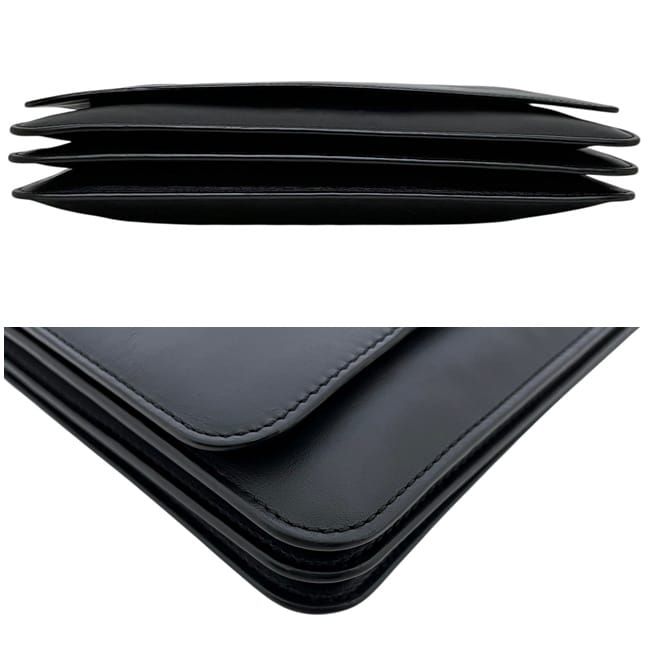 Loewe Shoulder Bag Gusset Flat Messenger Black — view 5