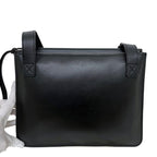 Loewe Shoulder Bag Gusset Flat Messenger Black — view 9