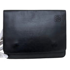 Loewe Shoulder Bag Gusset Flat Messenger Black — view 7