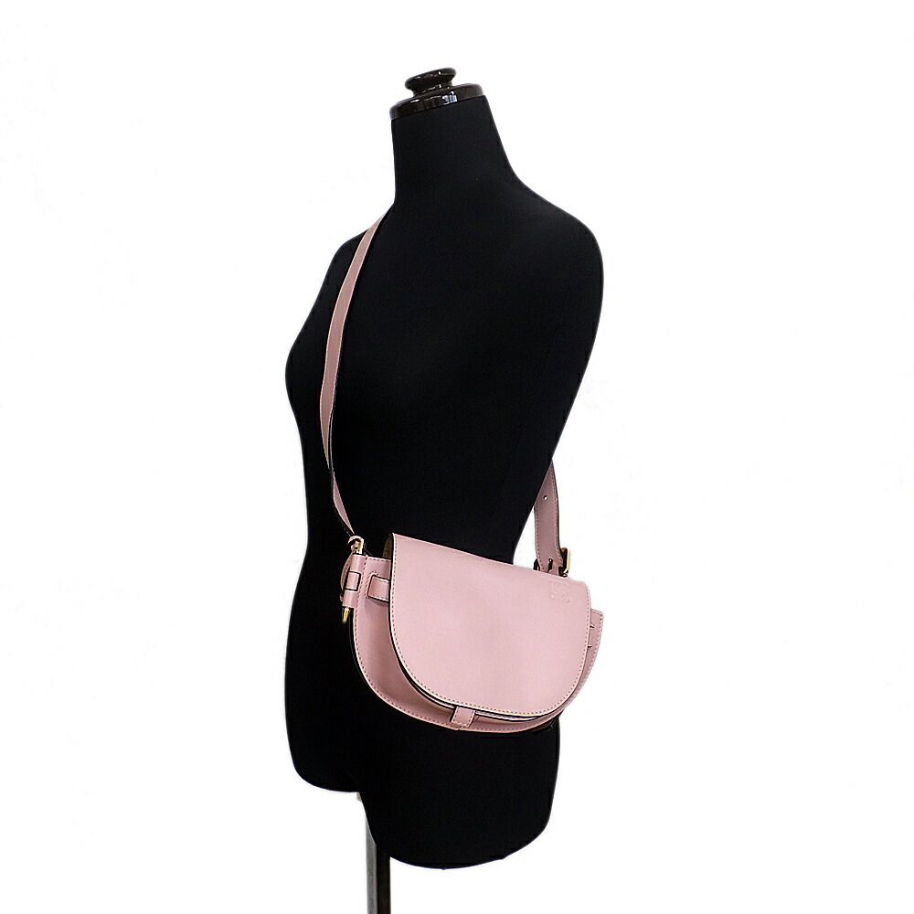 Loewe Gate Dual Mini Shoulder Bag Pink Leather — view 9