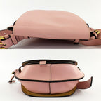 Loewe Gate Dual Mini Shoulder Bag Pink Leather — view 3
