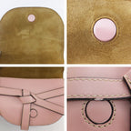 Loewe Gate Dual Mini Shoulder Bag Pink Leather — view 7