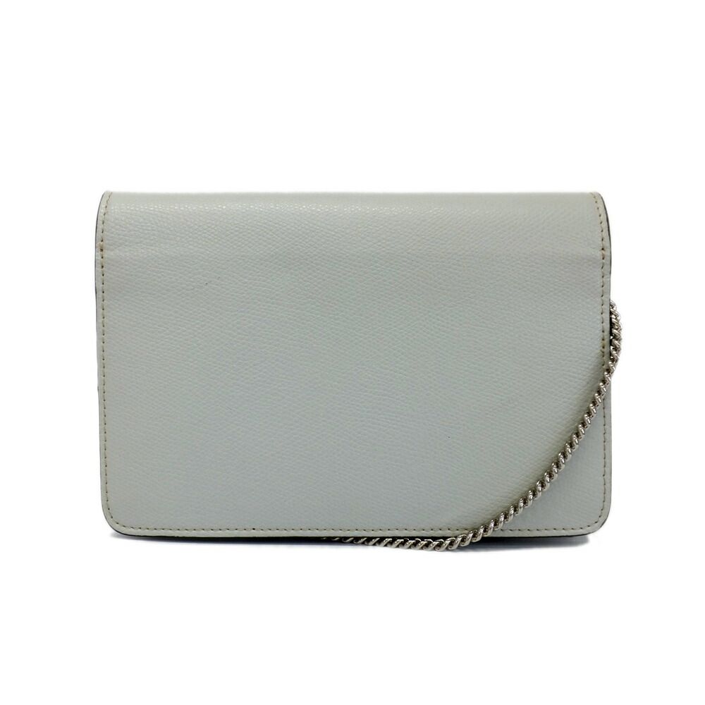 Fendi Mon Star Bugs Chain Wallet Silver Gray Beige Black — view 2