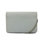 Fendi Mon Star Bugs Chain Wallet Silver Gray Beige Black — view 2