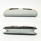 Fendi Mon Star Bugs Chain Wallet Silver Gray Beige Black — view 3