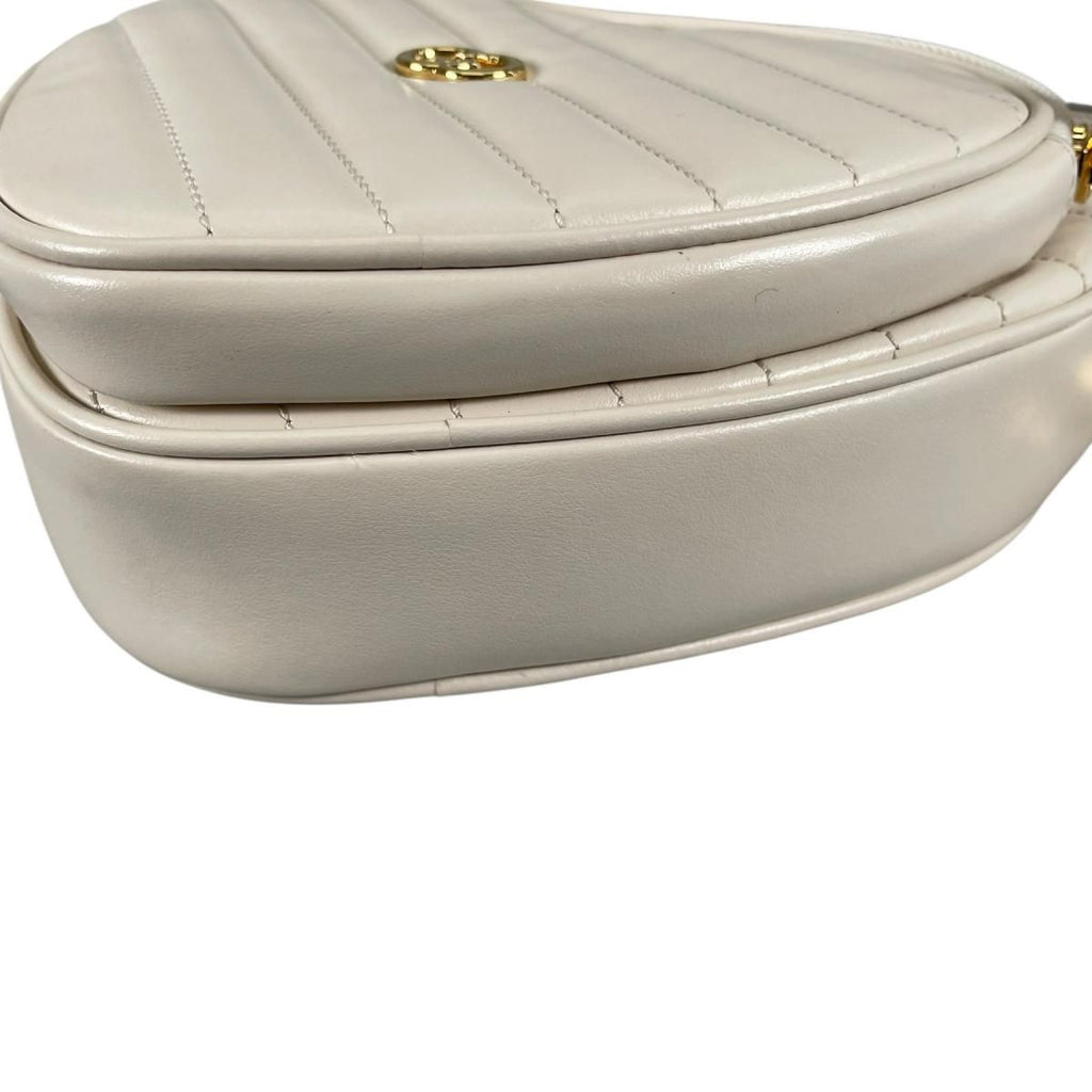 Gucci Heart Chain Shoulder Bag Interlocking White — view 6