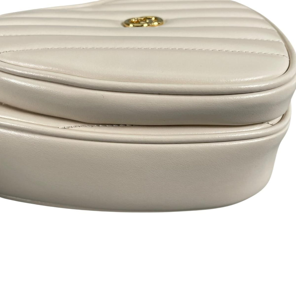 Gucci Heart Chain Shoulder Bag Interlocking White — view 7