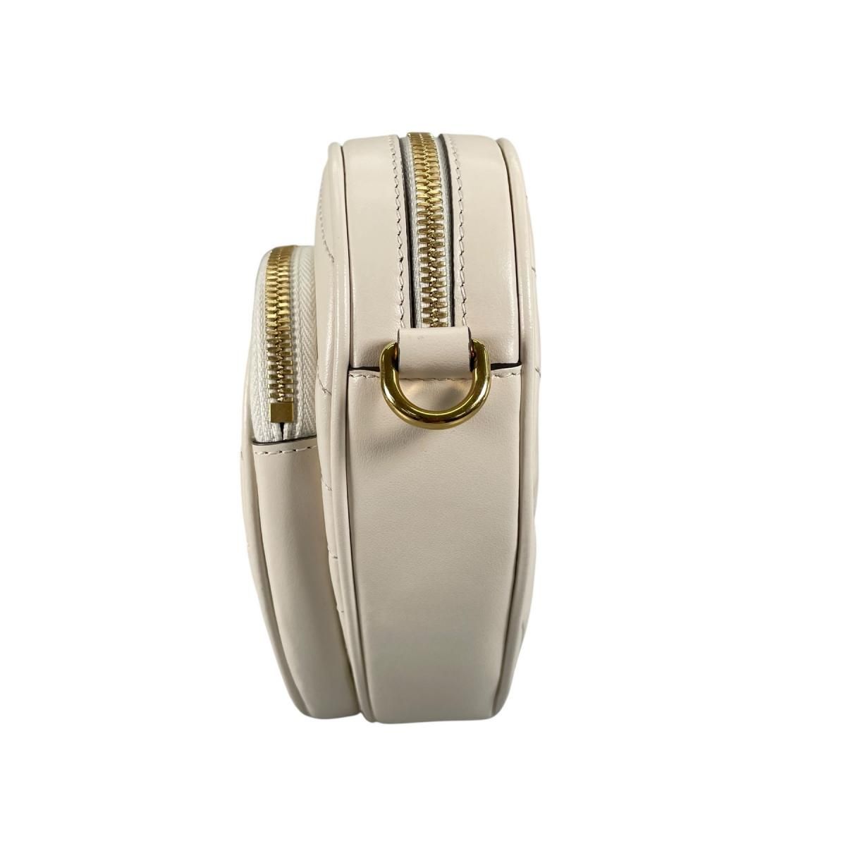 Gucci Heart Chain Shoulder Bag Interlocking White — view 2