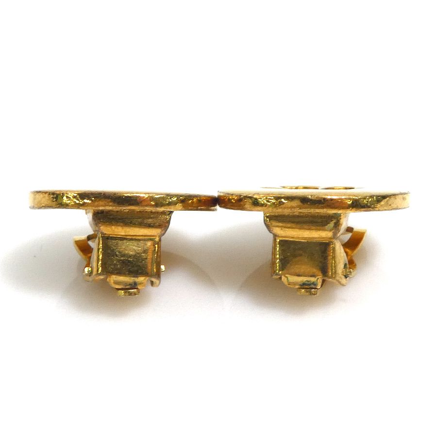 Chanel Earrings Clover Gold — view 7