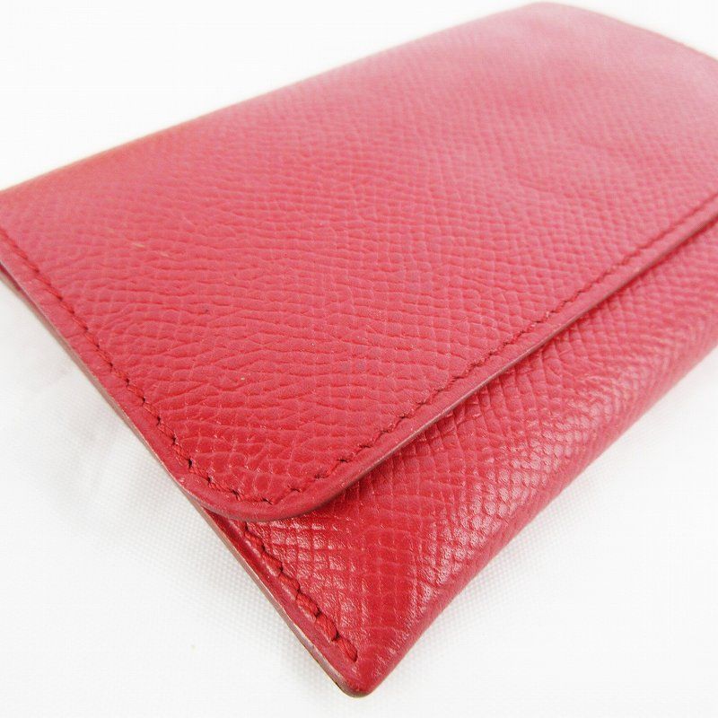 Hermes Card Case Business Holder Epsom Leather Lining Red — view 8