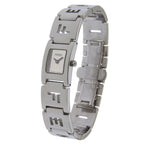 Fendi Logo Stainless Steel Quartz Analog Display Silver Dial Watch — view 2