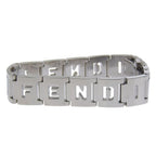 Fendi Logo Stainless Steel Quartz Analog Display Silver Dial Watch — view 4
