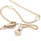 Chanel 18k Pink Gold Coco Crush Necklace Beige Quilted — view 9