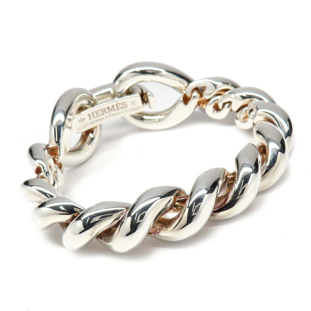Hermes Bracelet Torsade MM XS Silver — view 2