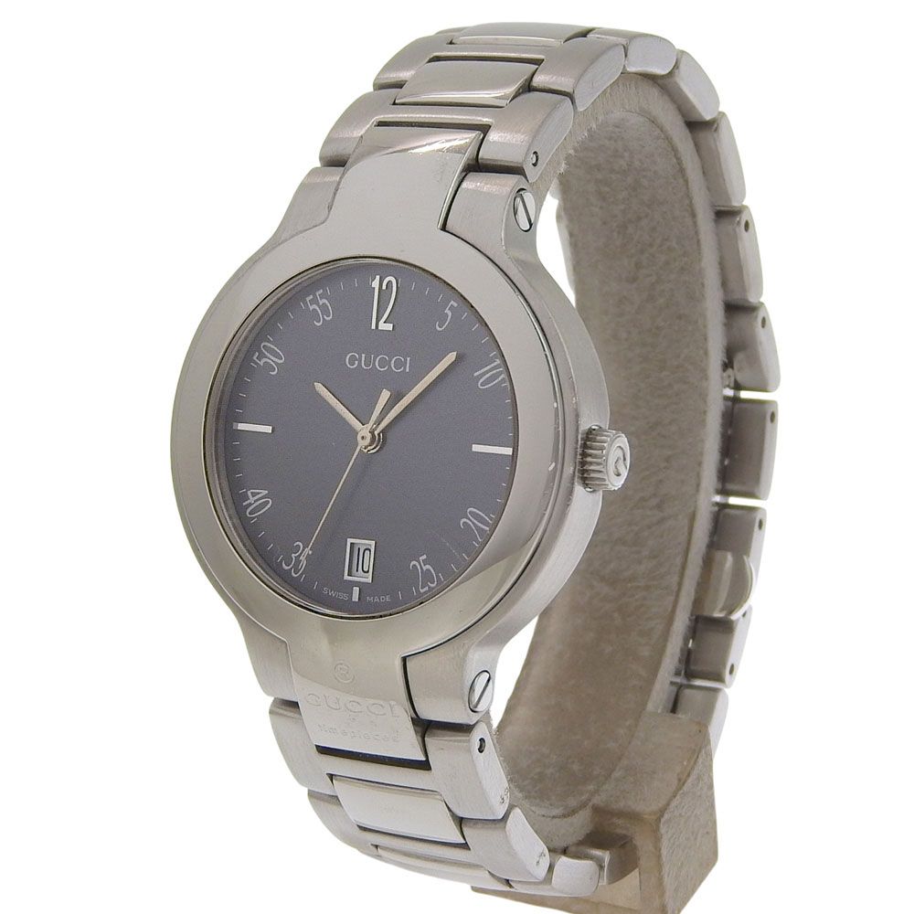 Gucci Stainless Steel Quartz Analog Display Boys Gray Dial Watch — view 2