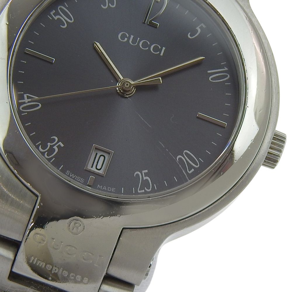 Gucci Stainless Steel Quartz Analog Display Boys Gray Dial Watch — view 8