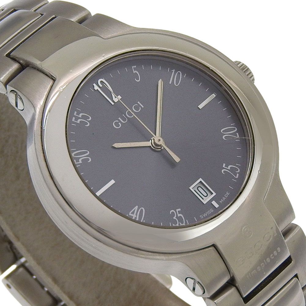 Gucci Stainless Steel Quartz Analog Display Boys Gray Dial Watch — view 3
