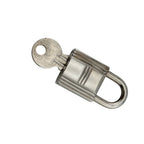 Hermes 110 Padlock Necklace Charm Bag Silver — view 3