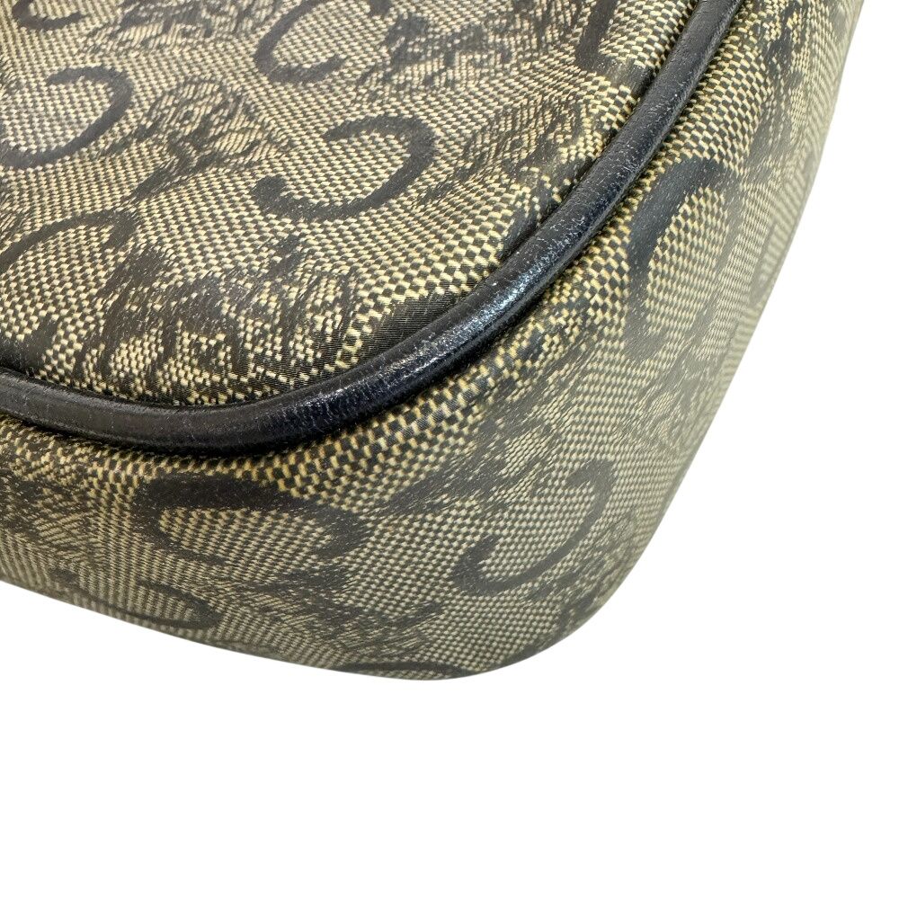 Celine C Carriage Pattern Pochette Vintage Salki Shoulder Bag Navy — view 6