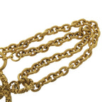 Chanel Lava CC Logo Metal Gold Necklace — view 7