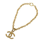 Chanel Lava CC Logo Metal Gold Necklace — view 3