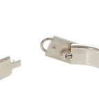 Hermes Metal Light Blue Silver Bangle Bracelet — view 8