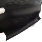 Chanel Camellia Leather Black CC Logo Wallet — view 7