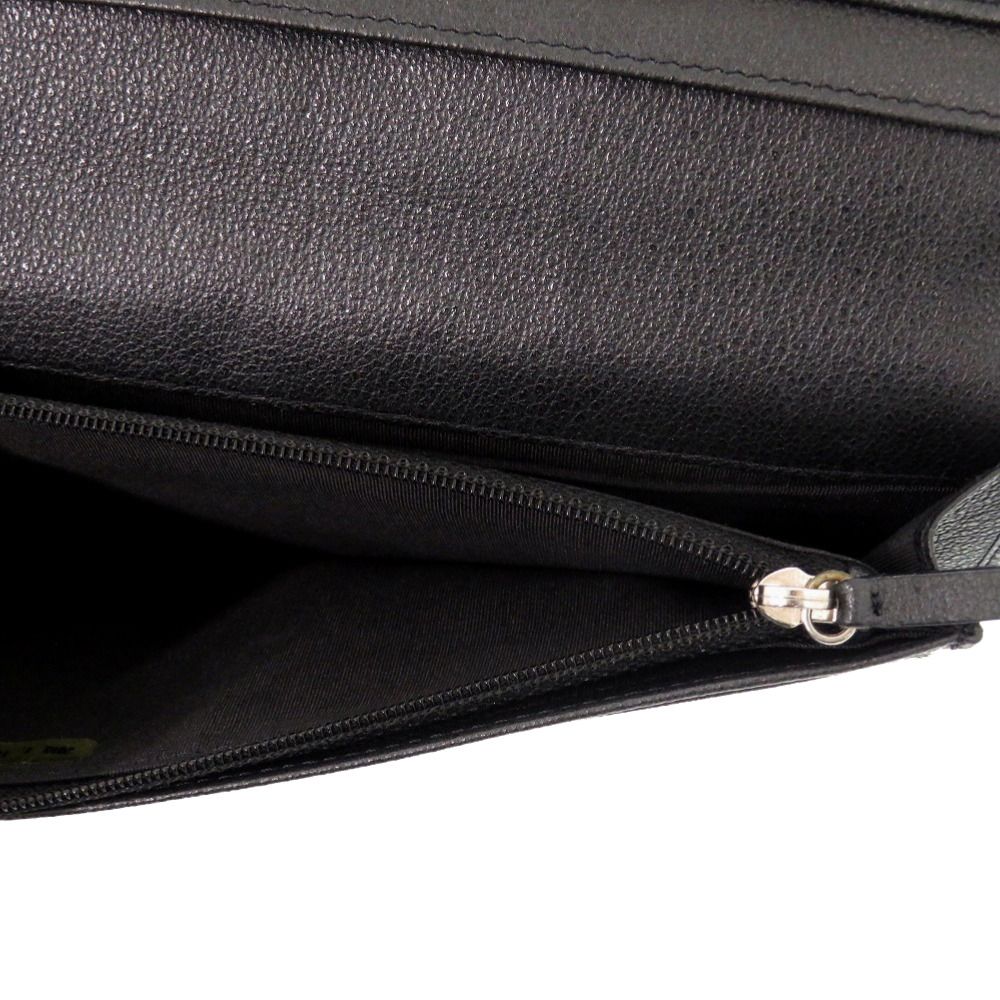 Chanel Camellia Leather Black CC Logo Wallet — view 8