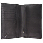 Chanel Camellia Leather Black CC Logo Wallet — view 4