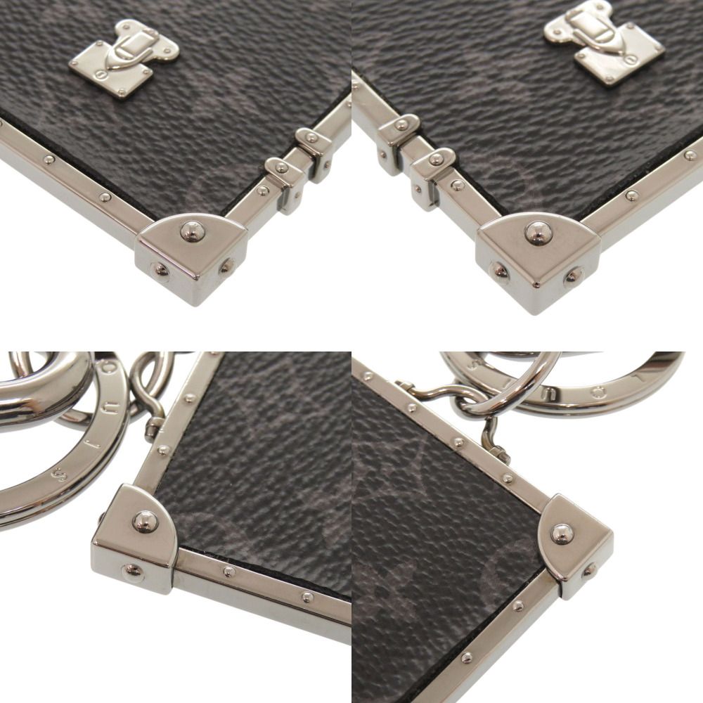 Louis Vuitton Porte Cles Mini Trunk Monogram Eclipse Metal Black — view 9