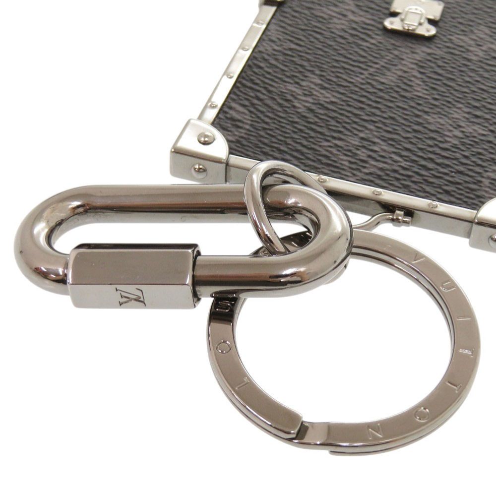 Louis Vuitton Porte Cles Mini Trunk Monogram Eclipse Metal Black — view 4