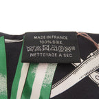 Hermes Twill Jumping Scarf Silk Black — view 3