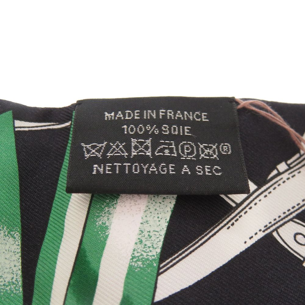 Hermes Twill Jumping Scarf Silk Black — view 3