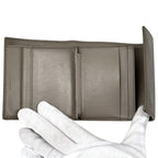 Celine Wallet Trifold Leather Small Gray Mini Compact — view 6