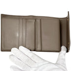Celine Wallet Trifold Leather Small Gray Mini Compact — view 5