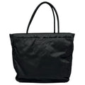 Prada Triangle Logo Tote Bag Nylon Black