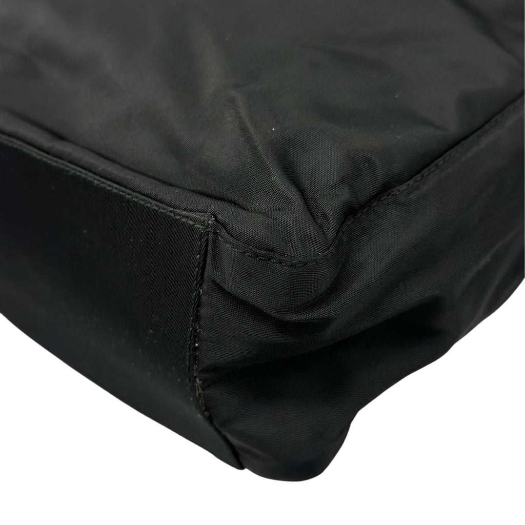 Prada Triangle Logo Tote Bag Nylon Black — view 8
