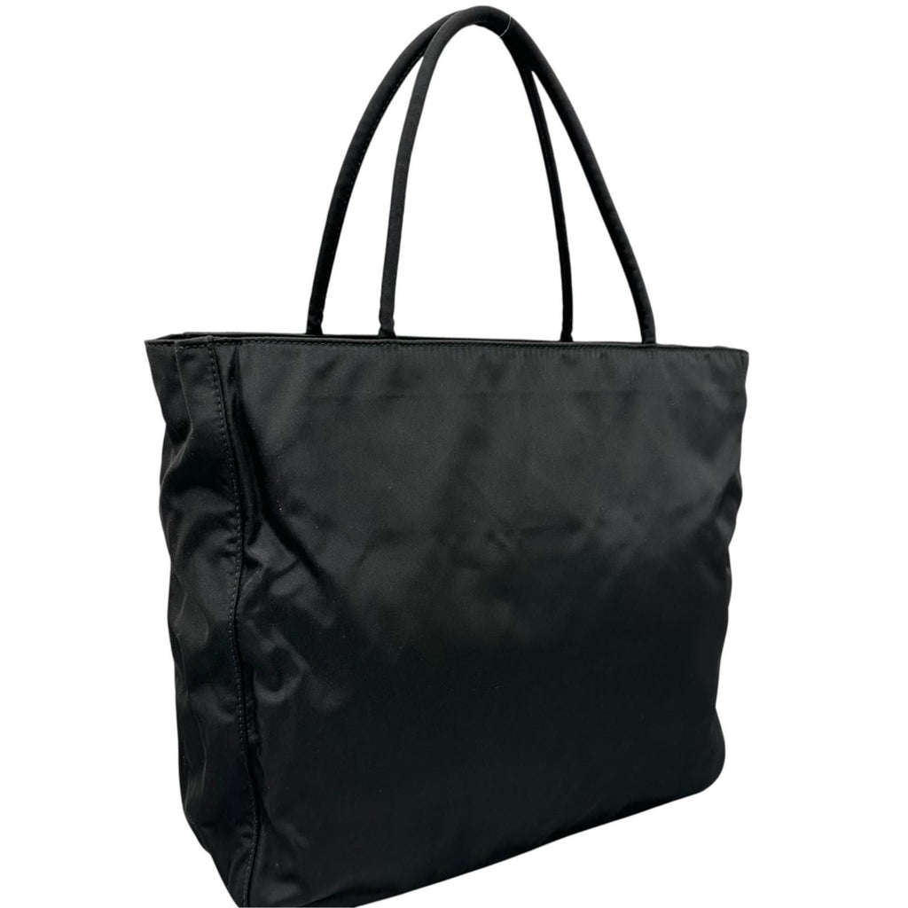 Prada Triangle Logo Tote Bag Nylon Black — view 3
