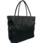 Prada Triangle Logo Tote Bag Nylon Black — view 3