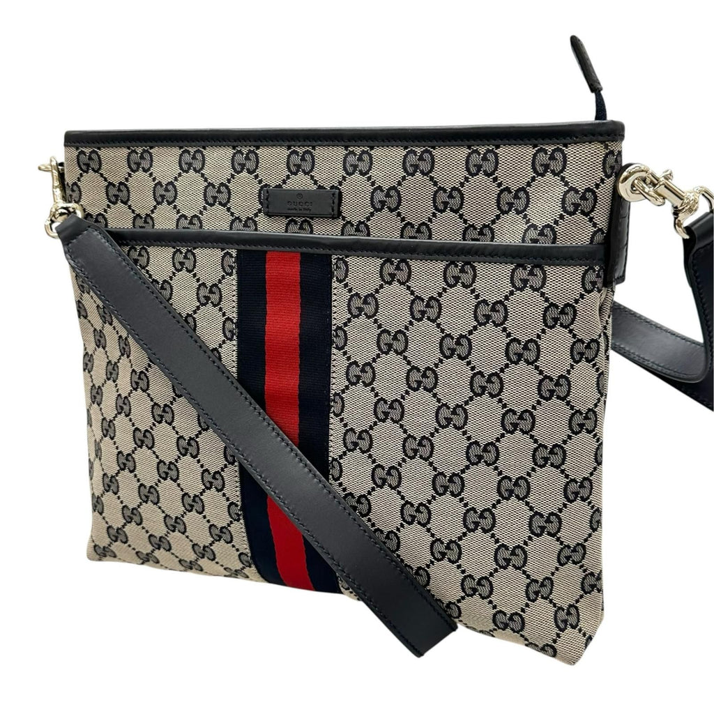 Gucci Sherry Line Shoulder Bag GG Canvas Beige — view 2