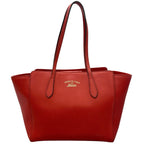 Gucci Swing Tote Bag Leather