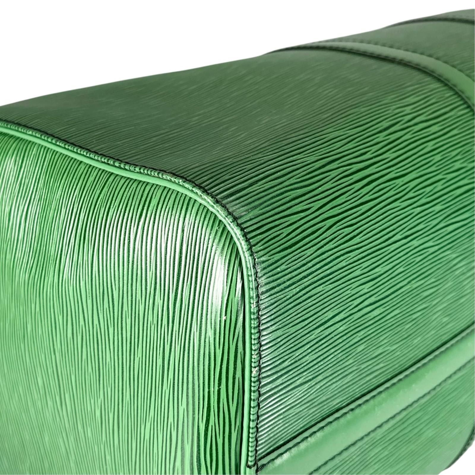 Louis Vuitton Keepall 45 Boston Bag Epi Leather Green — view 7