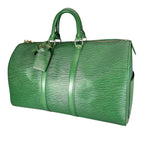 Louis Vuitton Keepall 45 Boston Bag Epi Leather Green — view 2
