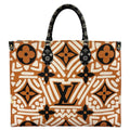 Louis Vuitton On The Go GM Shoulder Bag Monogram Canvas Orange Graffiti
