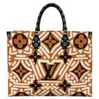 Louis Vuitton On The Go GM Shoulder Bag Monogram Canvas Orange Graffiti