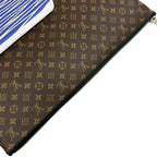 Louis Vuitton Patchwork Monogram Clutch Canvas Brown — view 6