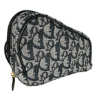Dior Trotter Saddle Pouch Canvas Navy — view 3